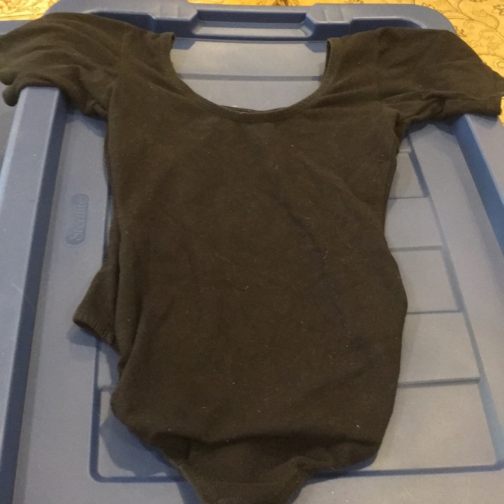 Black leotard sz large girls